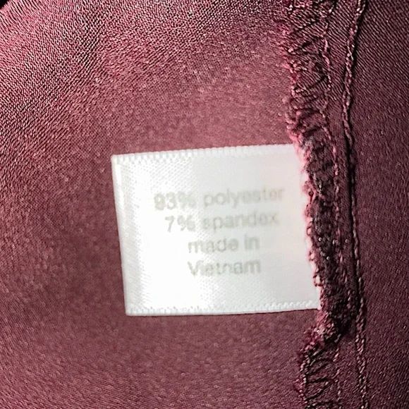 LANE BRYANT Satin Cami - Burgundy Plus 16 - Picture 12 of 13